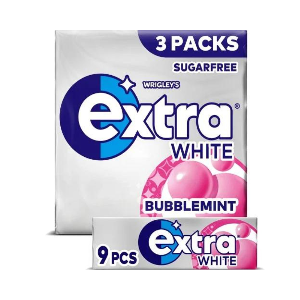 Untitled design (10) Extra white bubblemint 30x10 pieces - Image 1
