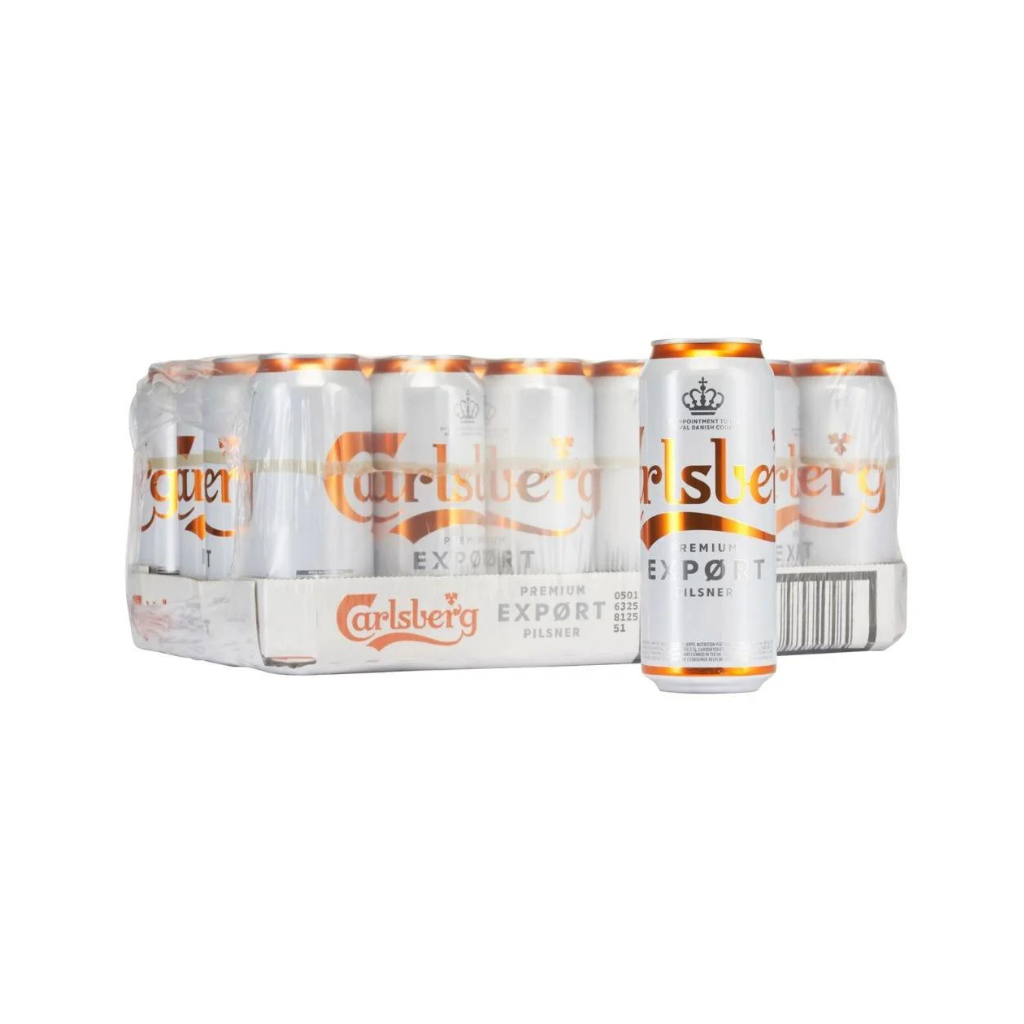 Untitled design - 2024-04-30T231823.824 Carlsberg Export Lager Beer Cans 24x500ml 4.5% - Image 1