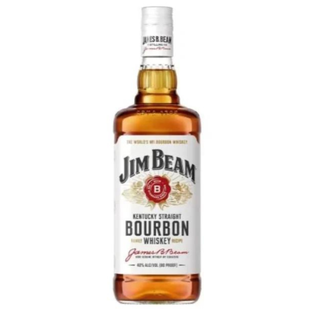 Untitled design - 2024-05-04T182458.077 Jim Beam Kentucky Straight Bourbon Whisky White 1 L - Image 1