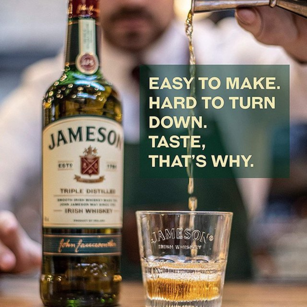 Untitled design (55) Jameson Triple Distilled Blended Irish Whisky 1 L - Image 2