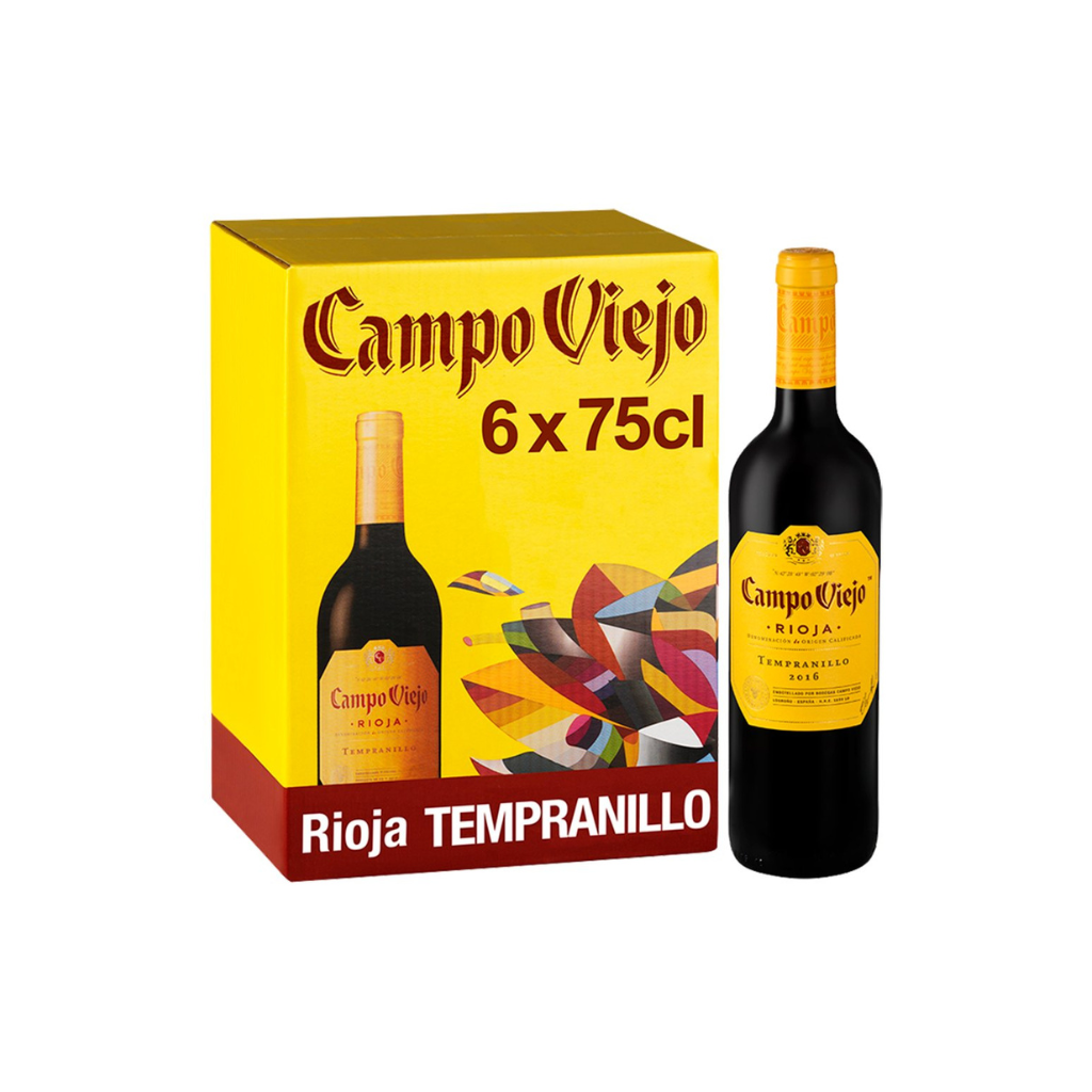 Untitled design (13) Campo Viejo Rioja Tempranillo 1x75ml (6x75CL) - Image 1