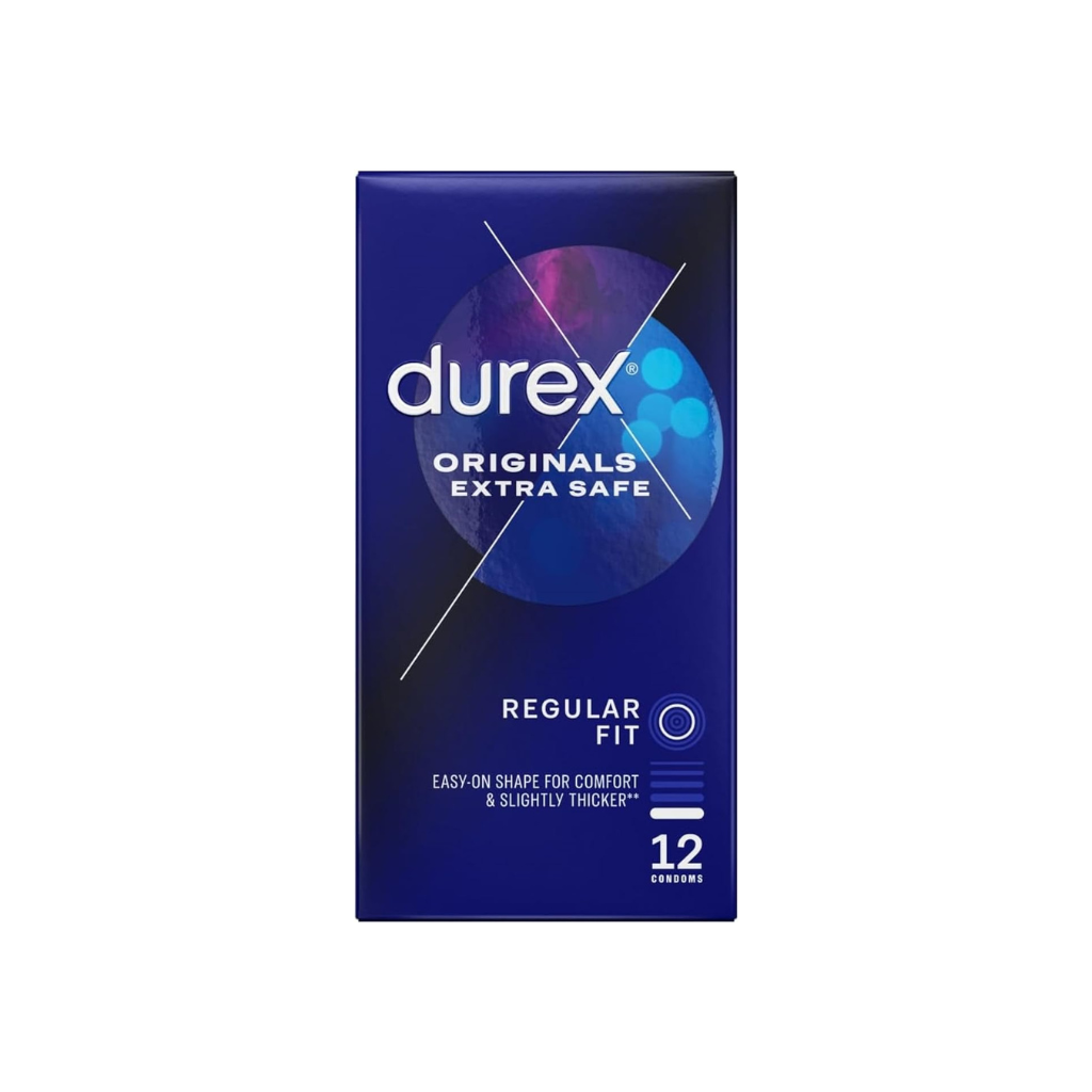 Untitled design (40) Durex Originals Extra Safe Condoms Regular Fit 12s - Image 1