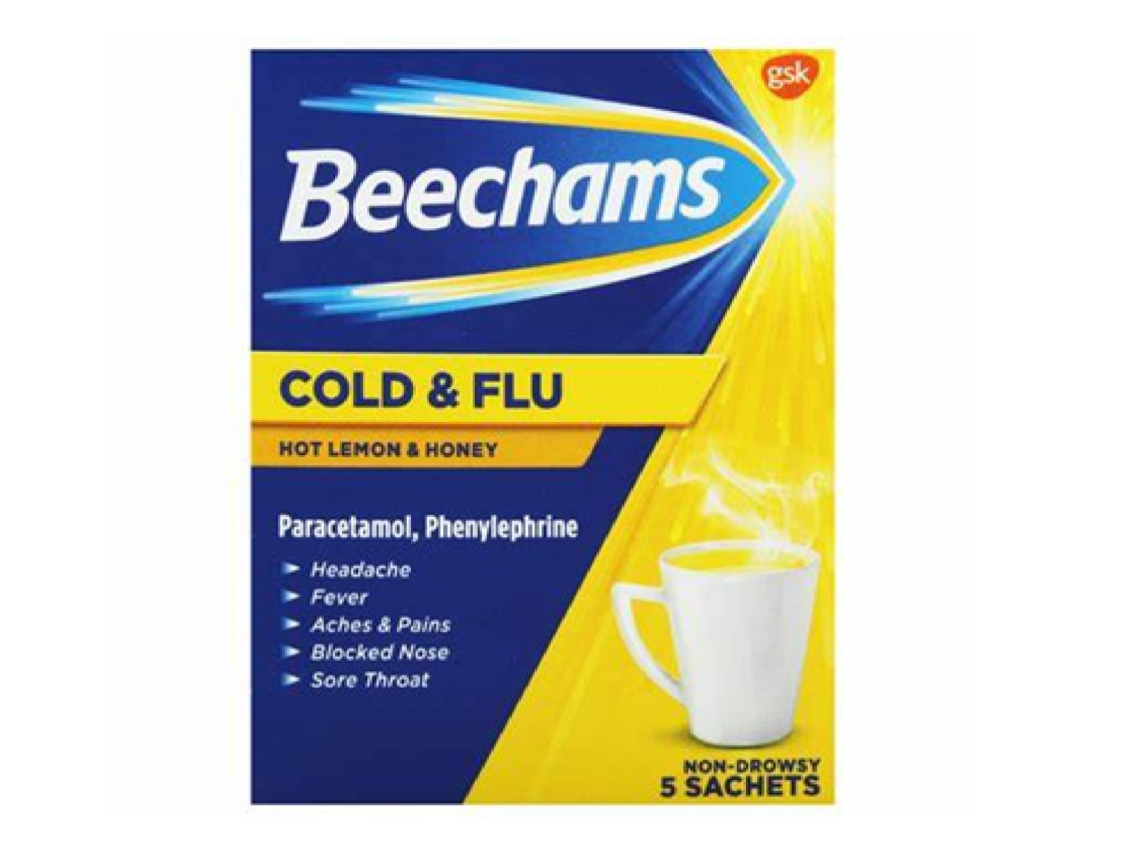 BEECHAMS COLD&FLU 5SACHETS BEECHAMS COLD & FLU 5 SACHETS - Image 1