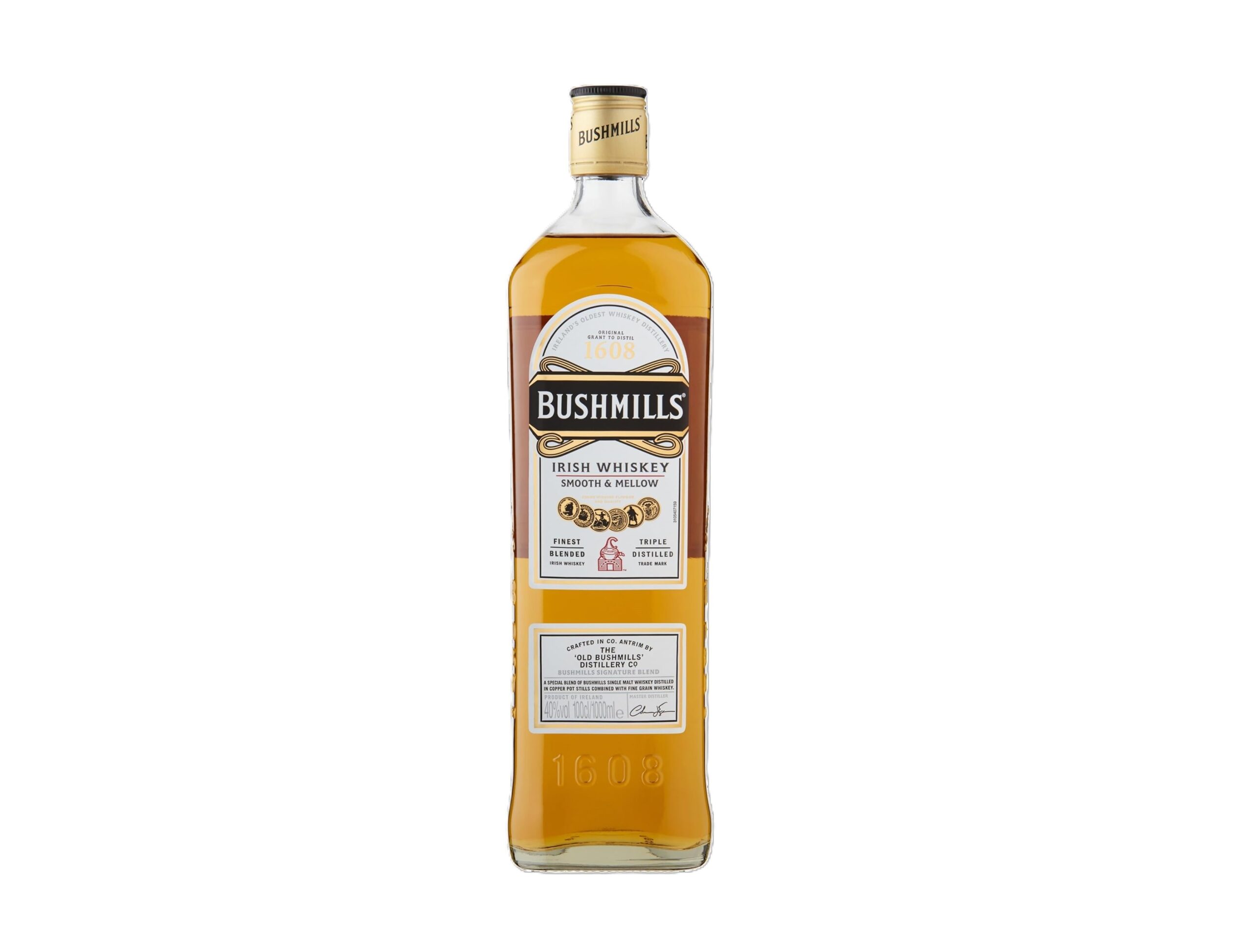 Bushmills Original Irish Whiskey 1 Litre BUSHMILLS IRISH WHISKY 1X1L 40% - Image 1