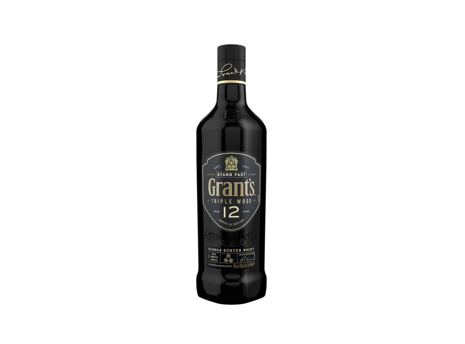 GRANTS TRIPLE 12YR WHISKEY 40% GRANTS TRIPLE 12YR WHISKY 40% - Image 1
