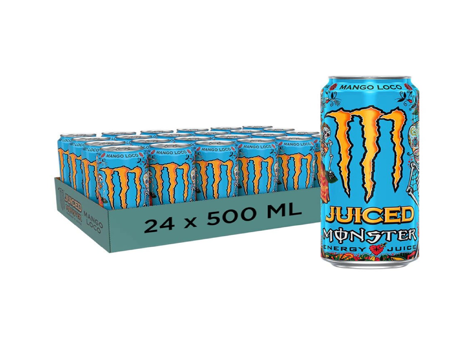 MONSTER ENERGY MANGO 24X500ML Monster Energy MANGO 24x500ml - Image 1