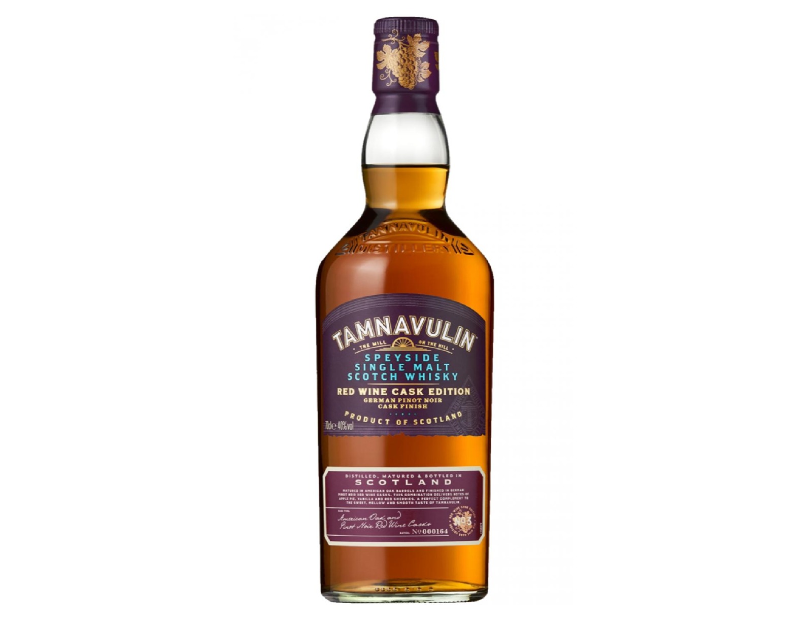 TAMNAVULIN RED WINE WHISKEY70CL40% TAMNAVULIN RED WINE - Image 1